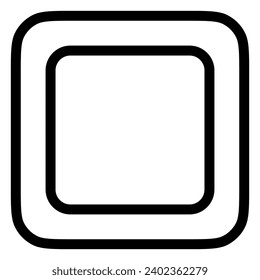 Editable vector stop button icon. Black, transparent white background. Part of a big icon set family. Perfect for web and app interfaces, presentations, infographics, etc