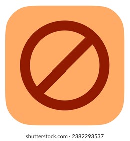 Editable vector stop prohibitions block icon. Black, line style, transparent white background. Part of a big icon set family. Perfect for web and app interfaces, presentations, infographics, etc