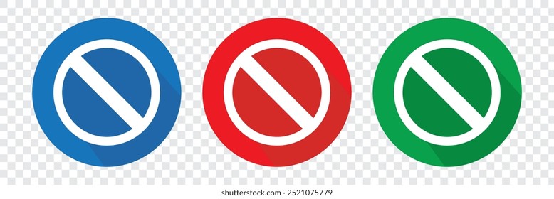 Editable vector stop prohibitions block icon. Perfect for web and app interfaces, presentations, infographics.