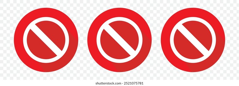 Editable vector stop prohibitions block icon. Perfect for web and app interfaces, presentations, infographics.