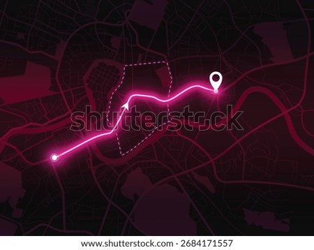 Editable vector street map of Krakow, Poland – minimal European city layout for tourism, design and navigation