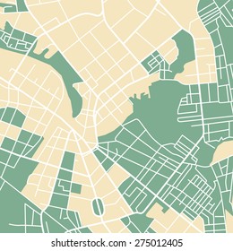 Editable Vector Street Map Town Vector Stock Vector (Royalty Free ...