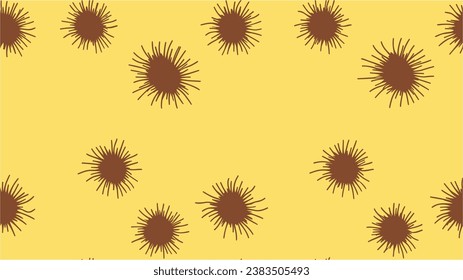 Editable vector stroke microbe. Seamless trendy abstract Memphis pattern. Doodle simple line elements from a medical concept. Vector geometric illustration.