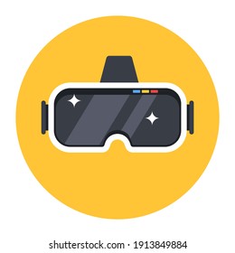 
Editable vector style of vr goggles, flat icon design 