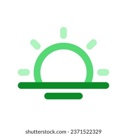 Editable vector sunrise icon. Black, line style, transparent white background. Part of a big icon set family. Perfect for web and app interfaces, presentations, infographics, etc