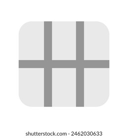 Editable vector table grid view icon. Black, line style, transparent white background. Part of a big icon set family. Perfect for web and app interfaces, presentations, infographics, etc