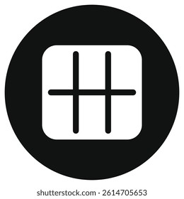 Editable vector table grid view icon. Black, line style, transparent white background. Part of a big icon set family. Perfect for web and app interfaces, presentations, infographics, etc