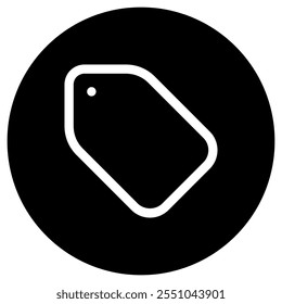 Editable vector tag price label icon. Black, line style, transparent white background. Part of a big icon set family. Perfect for web and app interfaces, presentations, infographics, etc