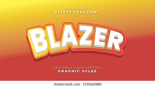 Editable vector text effect font, perfect for promotional purposes or as digital and print stickers