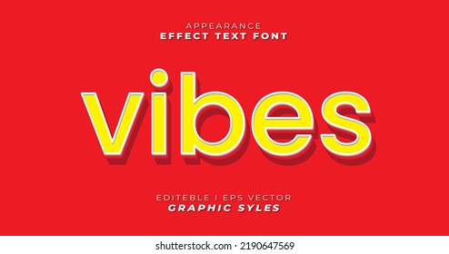 Editable vector text effect font, perfect for promotional purposes or as digital and print stickers