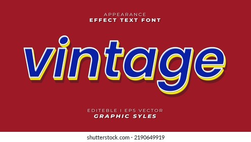 Editable vector text effect font, perfect for promotional purposes or as digital and print stickers