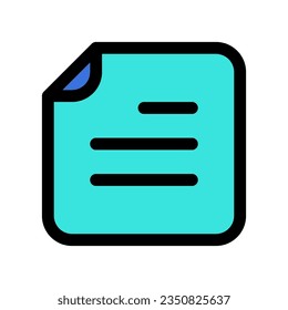 Editable vector text file icon. Black, line style, transparent white background. Part of a big icon set family. Perfect for web and app interfaces, presentations, infographics, etc