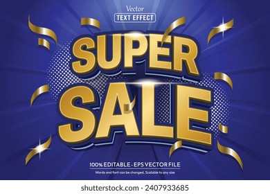 Editable vector text style effect, for sale, promotion or web banner