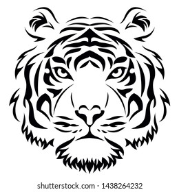 Vector Illustration Tiger Head Mascot Stock Vector (Royalty Free ...