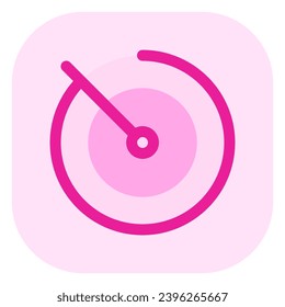 Editable vector timer stopwatch icon. Black, line style, transparent white background. Part of a big icon set family. Perfect for web and app interfaces, presentations, infographics, etc