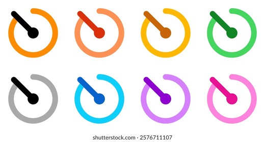 Editable vector timer stopwatch icon. Black, line style, transparent white background. Part of a big icon set family. Perfect for web and app interfaces, presentations, infographics, etc
