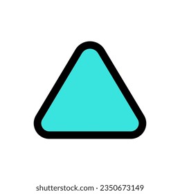 Editable vector up triangle arrow icon. Black, transparent white background. Part of a big icon set family. Perfect for web and app interfaces, presentations, infographics, etc