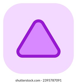 Editable vector up triangle arrow icon. Black, transparent white background. Part of a big icon set family. Perfect for web and app interfaces, presentations, infographics, etc