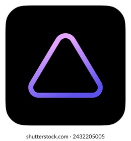 Editable vector up triangle arrow icon. Black, transparent white background. Part of a big icon set family. Perfect for web and app interfaces, presentations, infographics, etc