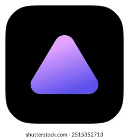 Editable vector up triangle arrow icon. Black, transparent white background. Part of a big icon set family. Perfect for web and app interfaces, presentations, infographics, etc