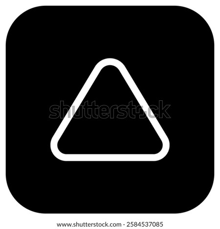 Editable vector up triangle arrow icon. Black, transparent white background. Part of a big icon set family. Perfect for web and app interfaces, presentations, infographics, etc