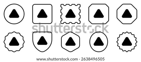 Editable vector up triangle arrow icon. Black, transparent white background. Part of a big icon set family. Perfect for web and app interfaces, presentations, infographics, etc