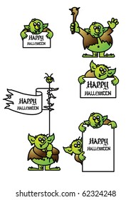 editable vector troll signs