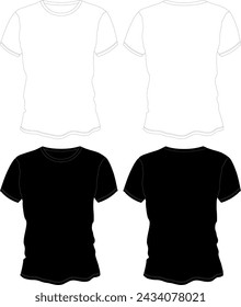 editable vector tshirt mockup for fabric preview of screen printing supply