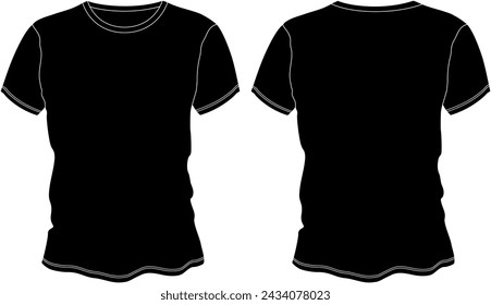 editable vector tshirt mockup for fabric preview of screen printing supply