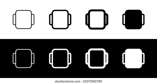 Editable vector ui card, slide icon. Black, line style, transparent white background. Part of a big icon set family. Perfect for web and app interfaces, presentations, infographics, etc