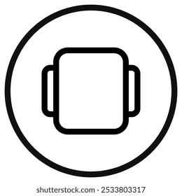 Editable vector ui card, slide icon. Black, line style, transparent white background. Part of a big icon set family. Perfect for web and app interfaces, presentations, infographics, etc