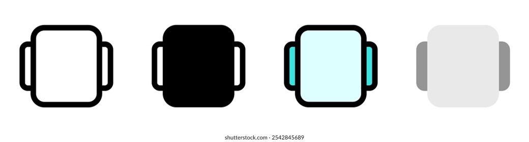 Editable vector ui card, slide icon. Black, line style, transparent white background. Part of a big icon set family. Perfect for web and app interfaces, presentations, infographics, etc