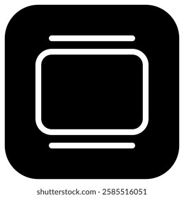 Editable vector ui card, slide icon. Black, line style, transparent white background. Part of a big icon set family. Perfect for web and app interfaces, presentations, infographics, etc