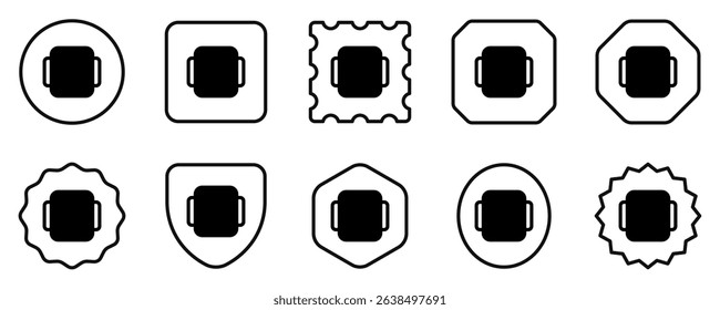 Editable vector ui card, slide icon. Black, line style, transparent white background. Part of a big icon set family. Perfect for web and app interfaces, presentations, infographics, etc