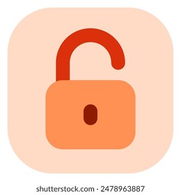 Editable vector unlock padlock password security icon. Black, line style, white background. Part of a big icon set family. Perfect for web and app interfaces, presentations, infographics, etc