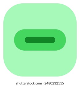 Editable vector usb type-c cable port icon. Black, line style, transparent white background. Part of a big icon set family. Perfect for web and app interfaces, presentations, infographics, etc