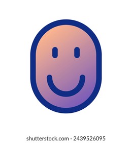 Editable vector user facial recognition icon. Black, line style, transparent white background. Part of a big icon set family. Perfect for web and app interfaces, presentations, infographics, etc