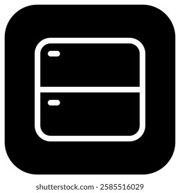 Editable vector vertical split screens icon. Black, line style, transparent white background. Part of a big icon set family. Perfect for web and app interfaces, presentations, infographics, etc