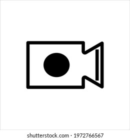 editable  vector as video icon for  modern media in technology 
