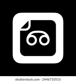 Editable vector voicemail recording file icon. Black, line style, transparent white background. Part of a big icon set family. Perfect for web and app interfaces, presentations, infographics, etc