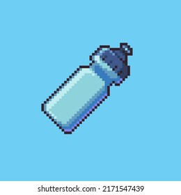 Ilustración de arte de píxeles de botella de agua vectorial editable para el desarrollo de juegos,
activo de juego, activo web, diseño gráfico y propósito impreso.