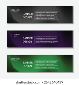 Editable Vector Web Banner Templates in Modern StylesEditable Vector Web Banner Templates in Modern Styles