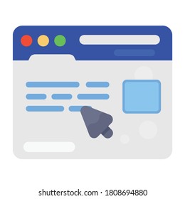 An editable vector of web surfing, trendy vector of data warehouse 