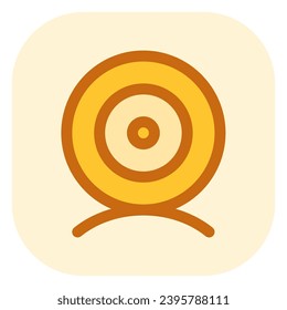 Editable vector webcam desktop camera icon. Black, line style, transparent white background. Part of a big icon set family. Perfect for web and app interfaces, presentations, infographics, etc