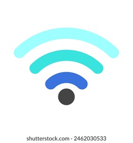 Editable vector wifi access signal icon. Black, line style, transparent white background. Part of a big icon set family. Perfect for web and app interfaces, presentations, infographics, etc
