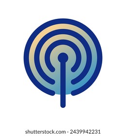 Editable vector wifi hotspot antenna icon. Black, line style, transparent white background. Part of a big icon set family. Perfect for web and app interfaces, presentations, infographics, etc