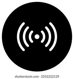 Editable vector wifi search icon. Black, line style, transparent white background. Part of a big icon set family. Perfect for web and app interfaces, presentations, infographics, etc