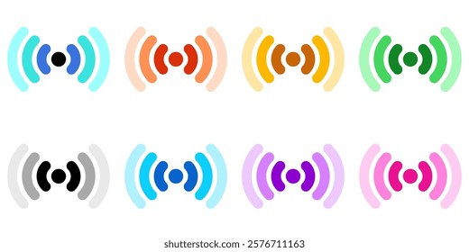 Editable vector wifi search icon. Black, line style, transparent white background. Part of a big icon set family. Perfect for web and app interfaces, presentations, infographics, etc