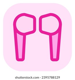 Editable vector wireless earphones icon. Black, line style, transparent white background. Part of a big icon set family. Perfect for web and app interfaces, presentations, infographics, etc