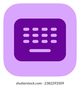 Editable vector wireless keyboard icon. Black, line style, transparent white background. Part of a big icon set family. Perfect for web and app interfaces, presentations, infographics, etc